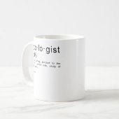 Cykologe Definition| Funny Biker| Cyclist - Gesche Kaffeetasse (Vorderseite Links)