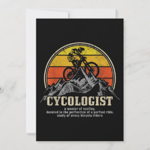 Cykologe Definition Funny Mountain Bike MTB Einladung