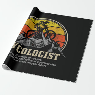 Cykologe Definition Funny Mountain Bike MTB Geschenkpapier