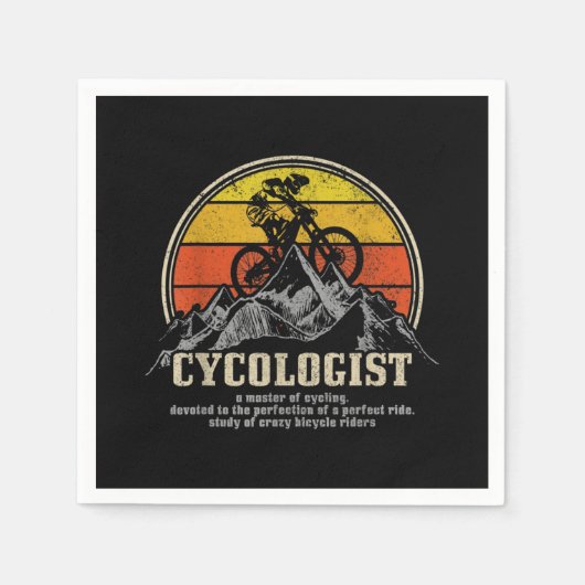 Cykologe Definition Funny Mountain Bike MTB Serviette (Vorderseite)