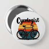 Cykologe: Energetic Biker T-Shirt - zum Radfahren Button (Vorne & Hinten)