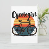 Cykologe: Energetic Biker T-Shirt - zum Radfahren Einladung (Stehend Vorderseite)