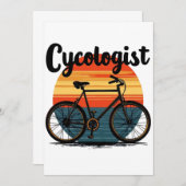 Cykologe: Energetic Biker T-Shirt - zum Radfahren Einladung (Vorne/Hinten)