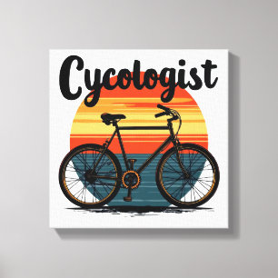 Cykologe: Energetic Biker T-Shirt - zum Radfahren Leinwanddruck