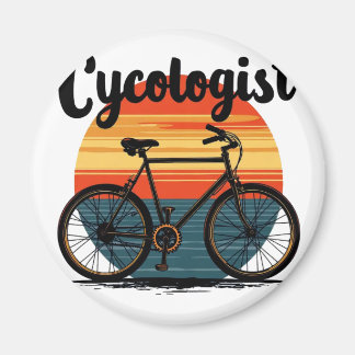 Cykologe: Energetic Biker T-Shirt - zum Radfahren Magnet