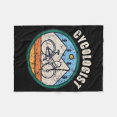 Cykologe Funny Bicycle Cycling Vintage Gabe Fleecedecke (Vorderseite (Horizontal))