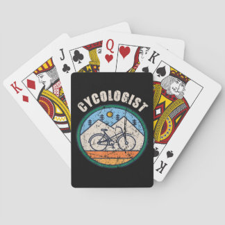 Cykologe Funny Bicycle Cycling Vintage Gabe Spielkarten