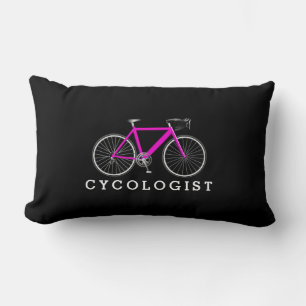 Cykologe Pink Bicycle on Black Lendenkissen