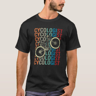 Cykologe Retro Vintag Cyclist MTB Funny Cycling T-Shirt