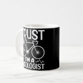 Cykologe Tshirt Men vertrauen mir, dass ich ein Zy Kaffeetasse (Vorderseite Links)
