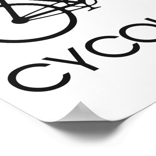 Cykologe Zyklus Poster (Ecke)