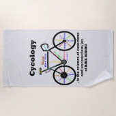 Cykologie, die Wissenschaft der Freude am Fahrradf Strandtuch (Vorderseite)