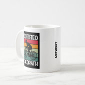 Cykopath für Radfahrer Kaffeetasse (Vorderseite Links)