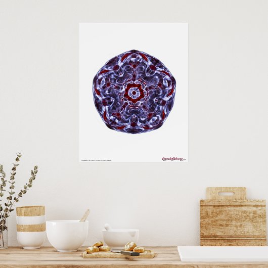 Cymatics 5 Point Star Poster (Küche)