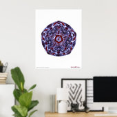 Cymatics 5 Point Star Poster (Heimbüro)