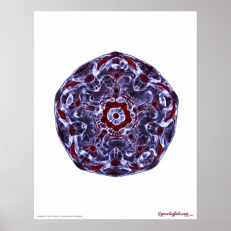 Cymatics 5 Point Star Poster