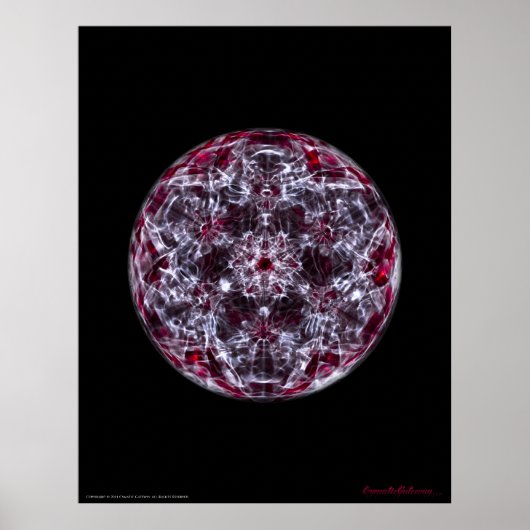 Cymatics: Metatron Cube Brainwave Sound Poster (Vorne)