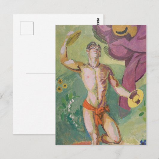 Cymbal Player Postkarte (Vorne/Hinten)