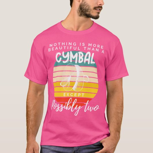 Cymbal Symphony: Doppelte Schönheit in diesem Musi T-Shirt (Vorderseite)