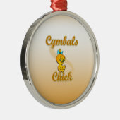Cymbals Chick Ornament Aus Metall (Rechts)