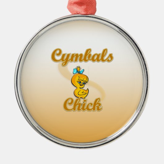 Cymbals Chick Ornament Aus Metall (Vorne)
