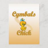 Cymbals Chick Postkarte (Vorderseite)
