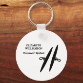 CYMBALS Class of 2027 Marching Band Keychain Schlüsselanhänger (Rückseite)