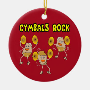 Cymbals Rock Keramik Ornament