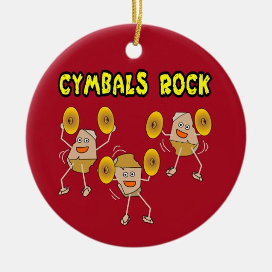 Cymbals Rock Keramik Ornament (Vorne)