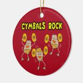 Cymbals Rock Keramik Ornament (Links)