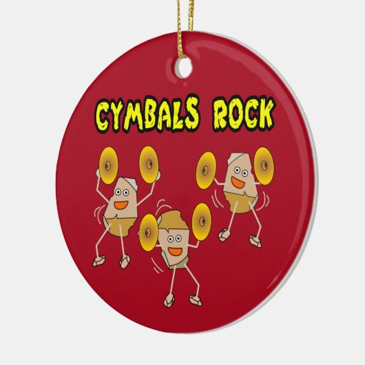 Cymbals Rock Keramik Ornament (Links)