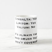 Cymbalta: YesLipitor: YesValium: NoIts immer… Kaffeetasse (Mittel)