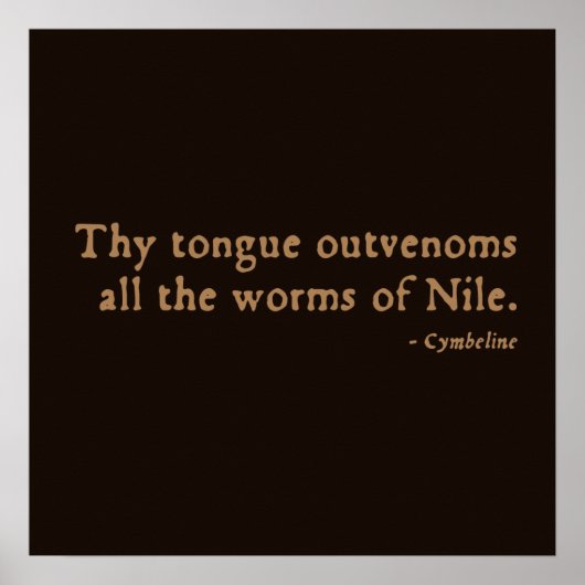 Cymbeline Worms Insult (16. Poster (Vorne)