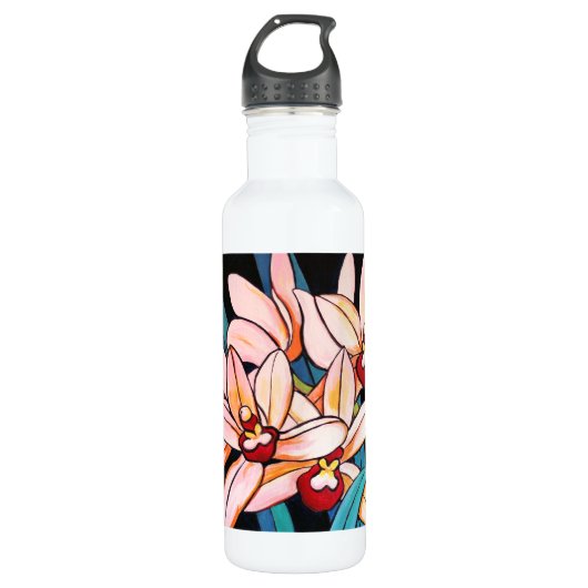 Cymbidien Edelstahlflasche (Vorderseite)