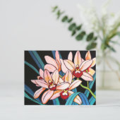 Cymbidien Postkarte (Stehend Vorderseite)
