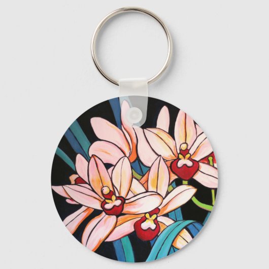 Cymbidien Schlüsselanhänger (Vorderseite)