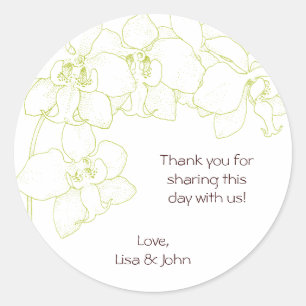 Cymbidium Orchid Blume Stickers