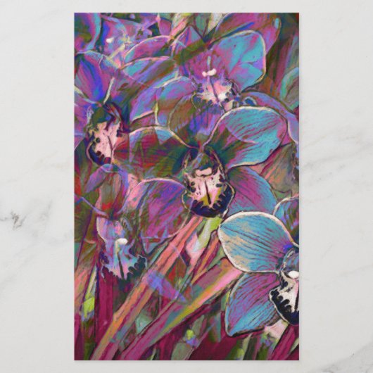 Cymbidium Orchid Carnival Briefpapier (Vorderseite)