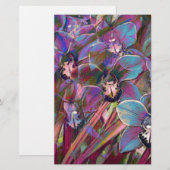 Cymbidium Orchid Carnival Briefpapier (Vorne/Hinten)