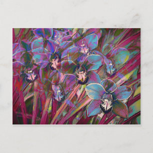 Cymbidium Orchid Carnival Postkarte
