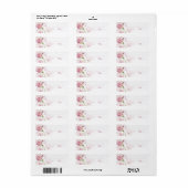 Cymbidium Orchid Wedding Platzkarte Labels (Vorne)