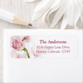 Cymbidium Orchid Wedding Rücksendeadressen-Aufkleb (Insitu)