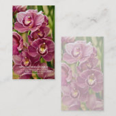 Cymbidium-Orchidee Visitenkarte (Vorne/Hinten)