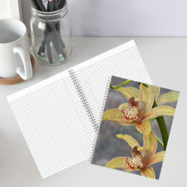 Cymbidium Orchids Blumenbuch Notizblock