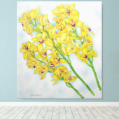 Cymbidium Orchids Leinwanddruck (Insitu (Holzboden))
