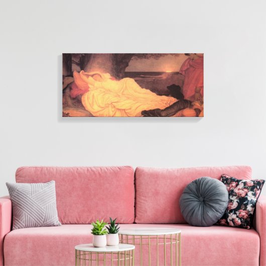 Cymon und Iphigenia ~ Lord Frederick Leighton Leinwanddruck (Insitu (Wohnzimmer))