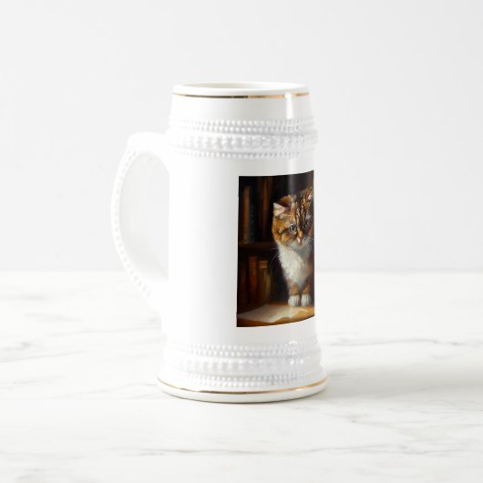 Cymric Cat Bierglas (Vorderseite Links)