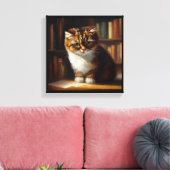 Cymric Cat Leinwanddruck (Insitu (Wohnzimmer))