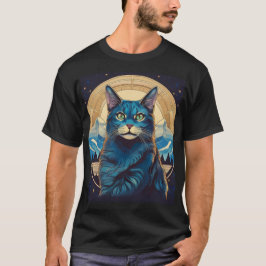 Cymric Cat mit Bergkulisse T-Shirt