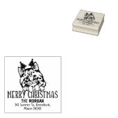 Cymric Cat Rücksendeadresse Weihnachten Gummistempel (Stempel)